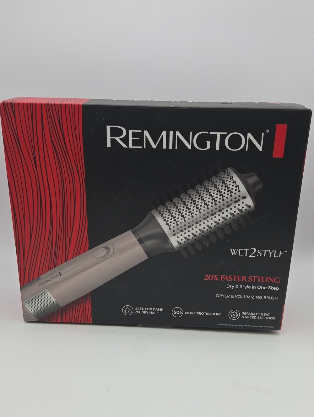 Remington Wet2Style Dryer & Brush - Black and Rose Gold